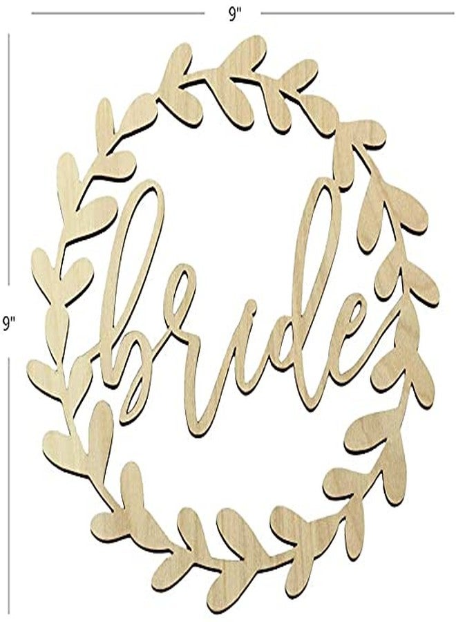 Cliths Pack of Bride & Groom (9x9 Inch) Wooden Pendant for Anniversary Party, Marriage Decoration, Phot Booth Display Your Beautiful Sign on Chair, Backdrop. - Image 2